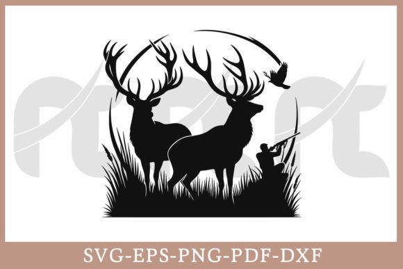 Download Deer Hunting SVG Vector Cut File - Premium Bundle