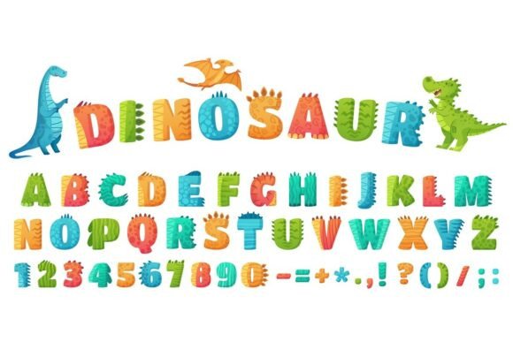 Download Cartoon Dino Font. Dinosaur Alphabet - Alphabet Collection