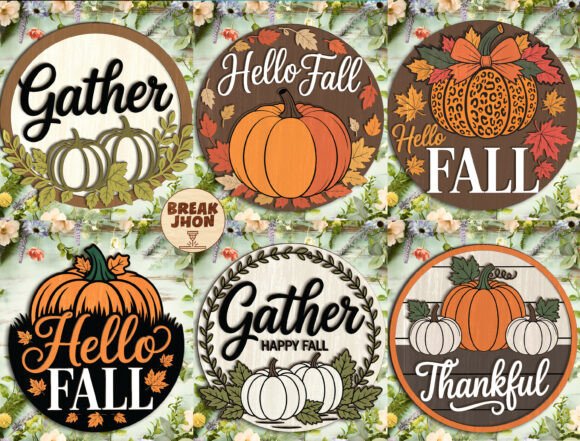Download Fall Door Sign SVG Bundle - Door sign svg Collection