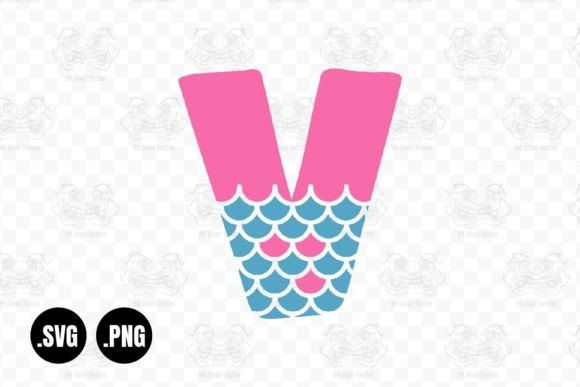Download Mermaid Alphabet V, Mermaid Svg - Alphabet Collection