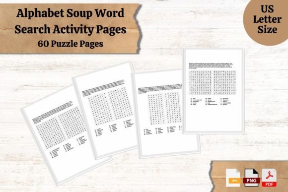 Download Alphabet Soup Word Search Puzzle Pages - Alphabet Collection