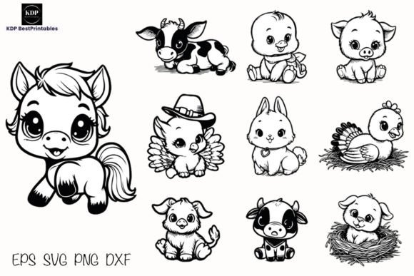 Download Farm Animals SVG Bundle, Cute Animals - Farm animals svg Collection