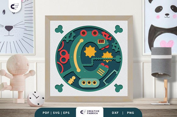 Download Alphabet Robot Letter C 3D Shadow Box - Alphabet Collection