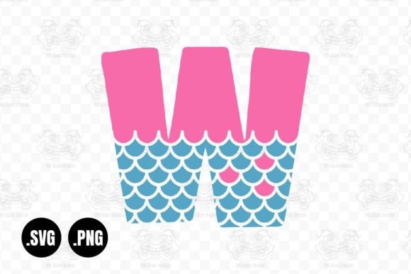 Download Mermaid Alphabet W, Mermaid Svg - Alphabet Collection