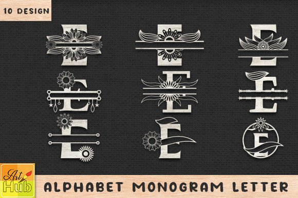 Download E Alphabet Monogram Letter Paper Cut - Alphabet Collection