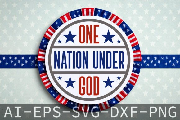 Download One Nation Under God Round Door Sign SVG - Door sign svg Collection