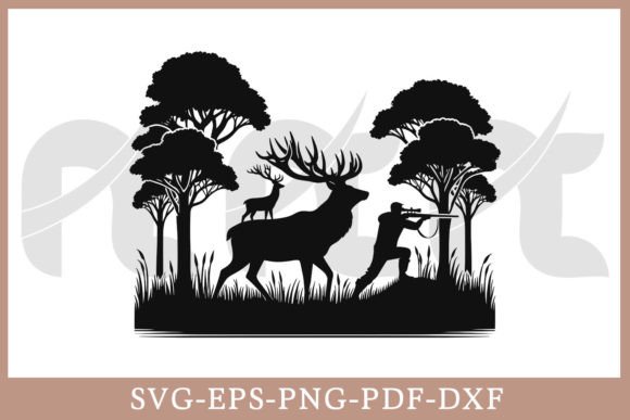 Download Deer Hunting SVG Vector Cut File - Premium Resources