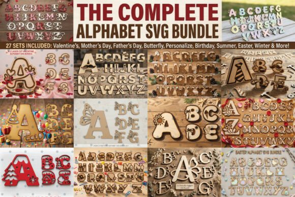 Download The Complete Alphabet SVG Bundle - Alphabet Collection