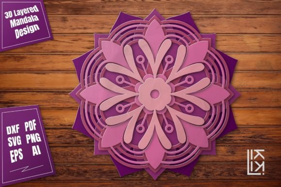 Download Multilayer Mandala Laser Cut File Vol.8 - Multilayer Collection