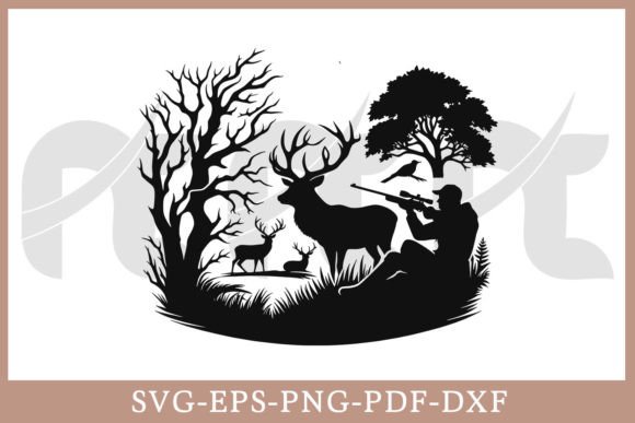 Download Deer Hunting SVG Vector Cut File - Premium Bundle