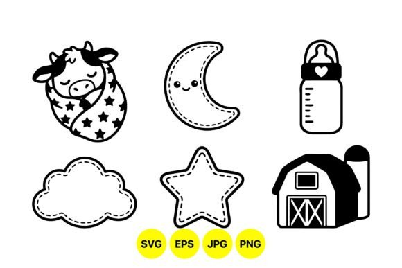 Download Cute Baby Farm Animals Svg Set - Farm animals svg Collection