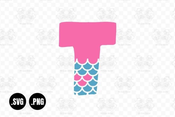 Download Mermaid Alphabet T, Mermaid Svg - Alphabet Collection