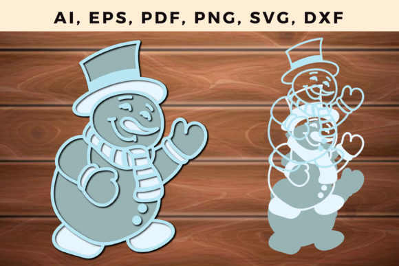 Download Snowman Multilayer Cut Files Christmas - Multilayer Collection