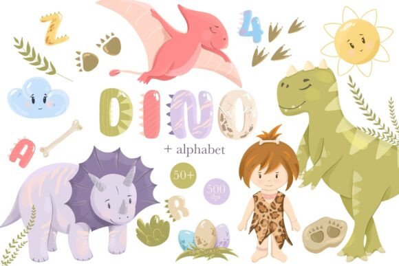 Download Dinosaur Clipart, Dinosaur Alphabet - Alphabet Collection