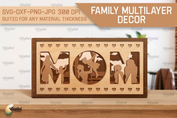 Download Family Multilayer Decor Laser Cut - Multilayer Collection