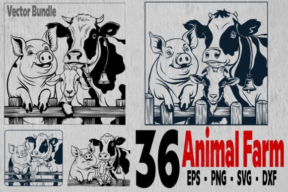 Download 36 Farm Animals Svg, Farm Animals Vector - Farm animals svg Collection