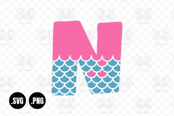 Download Mermaid Alphabet N, Mermaid Svg - Alphabet Collection