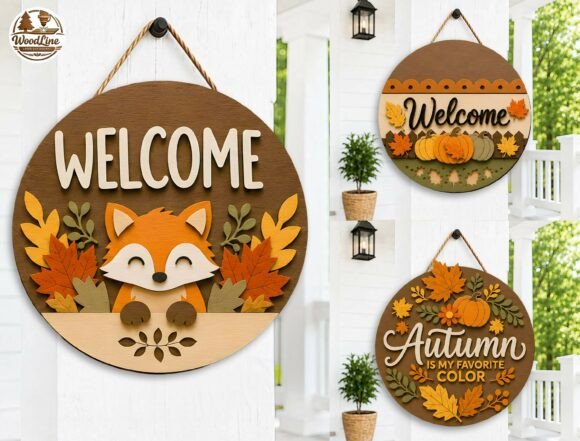 Download Autumn Door Sign SVG Bundle - Door sign svg Collection
