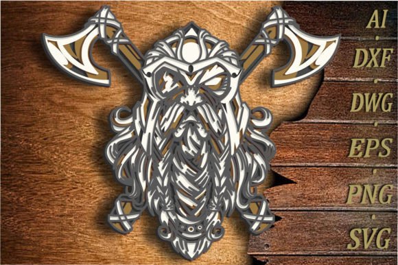 Download Viking Warrior Multilayer Svg/Viking Cut - Multilayer Collection