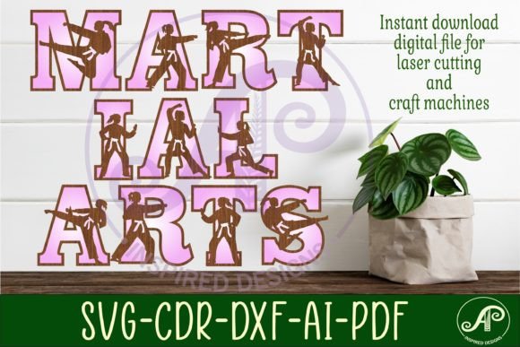 Download Female Martial Arts Theme Alphabet Set. - Alphabet Collection