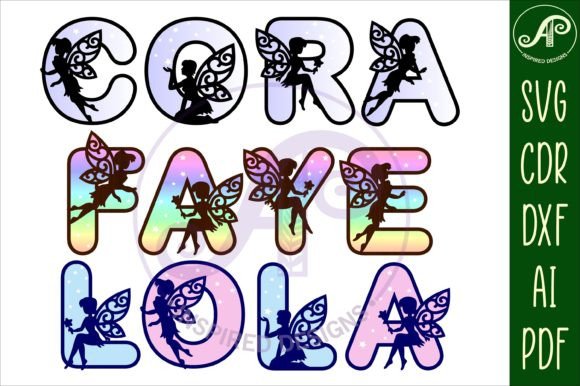 Download Fairy Alphabet Set 47 Letters SVG - Alphabet Collection