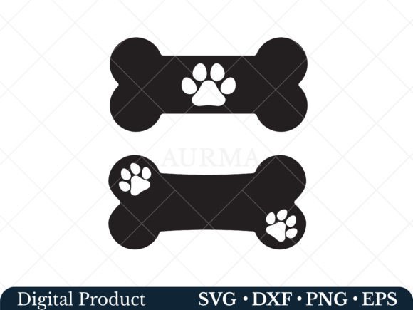 Download Dog Bone Svg, Paw Print Svg - Bone Collection