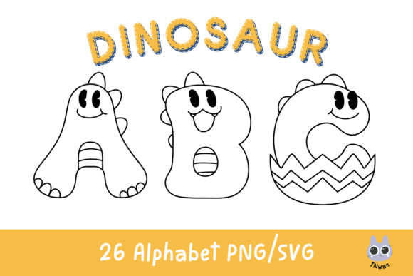 Download Dinosaur Alphabet Letter Outline Clipart - Alphabet Collection