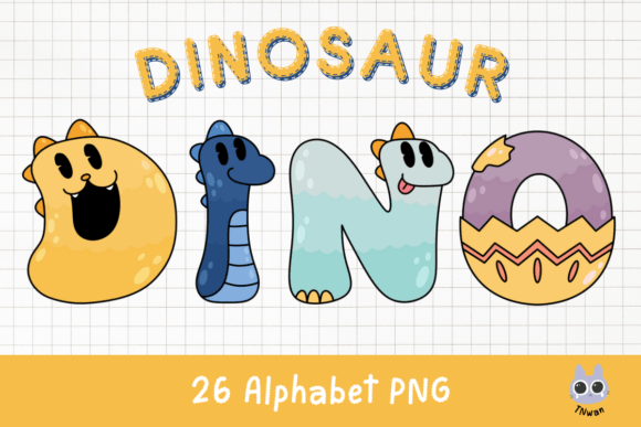 Download Dinosaur Alphabet Letter Font Clipart - Alphabet Collection